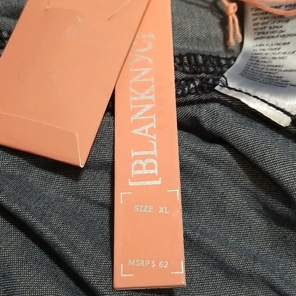 Denim, metal button down shirt by BLANK NYC - Picture 7 of 7